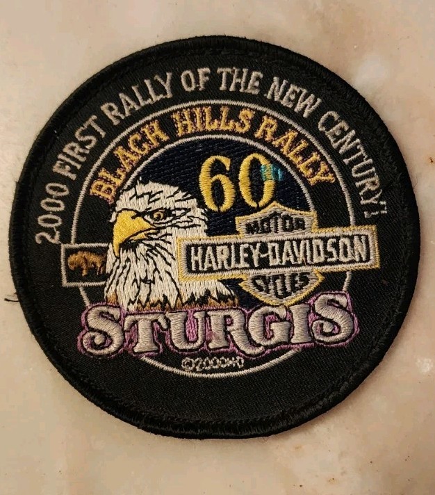Vintage Harley-Davidson Sturgis 2000 60th Black Hills Rally Patch New Century