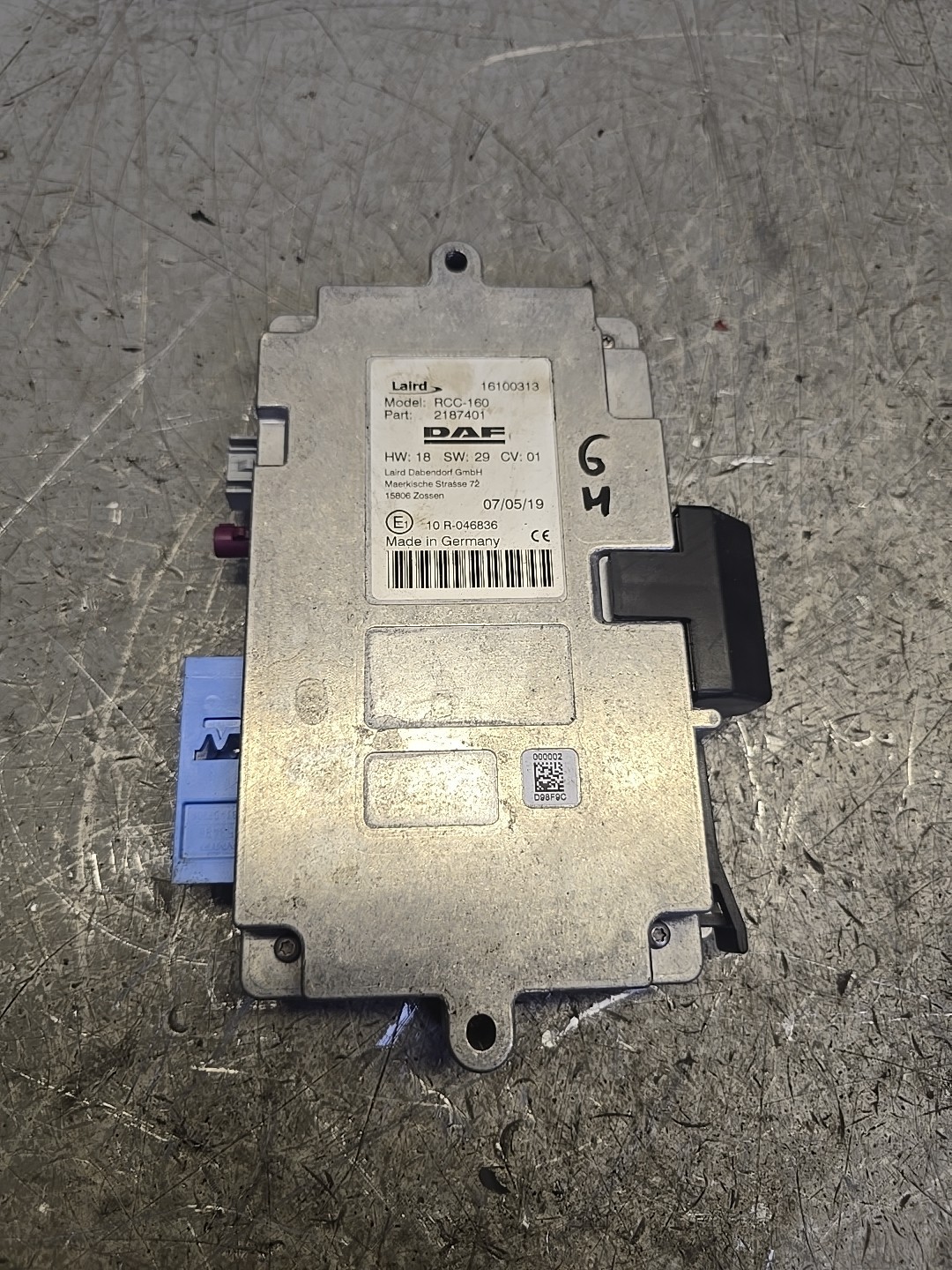 DAF XF 106 control unit 2187401