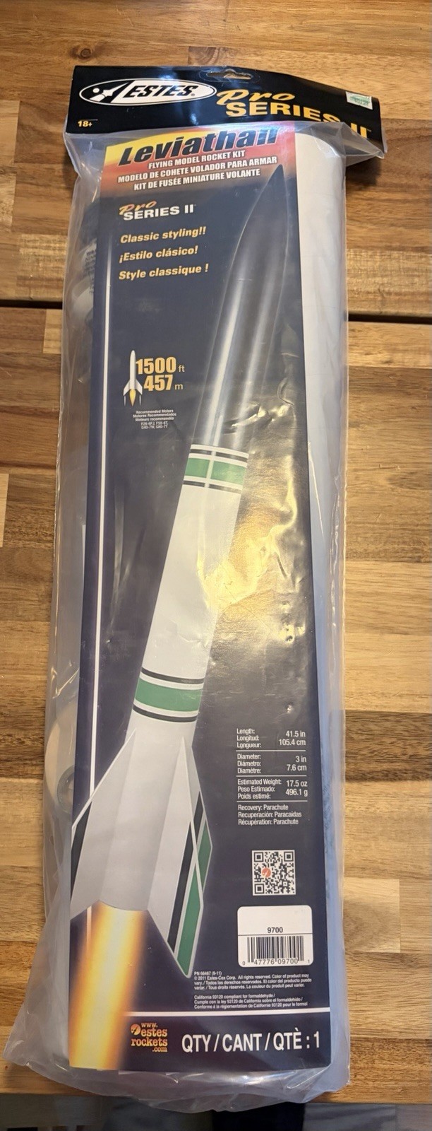 Authentic Estes Leviathan Pro Series II Model Rocket New in Unopened Package