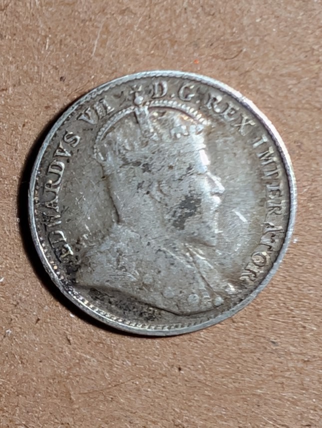 1902 H Canada 5 Cents Silver