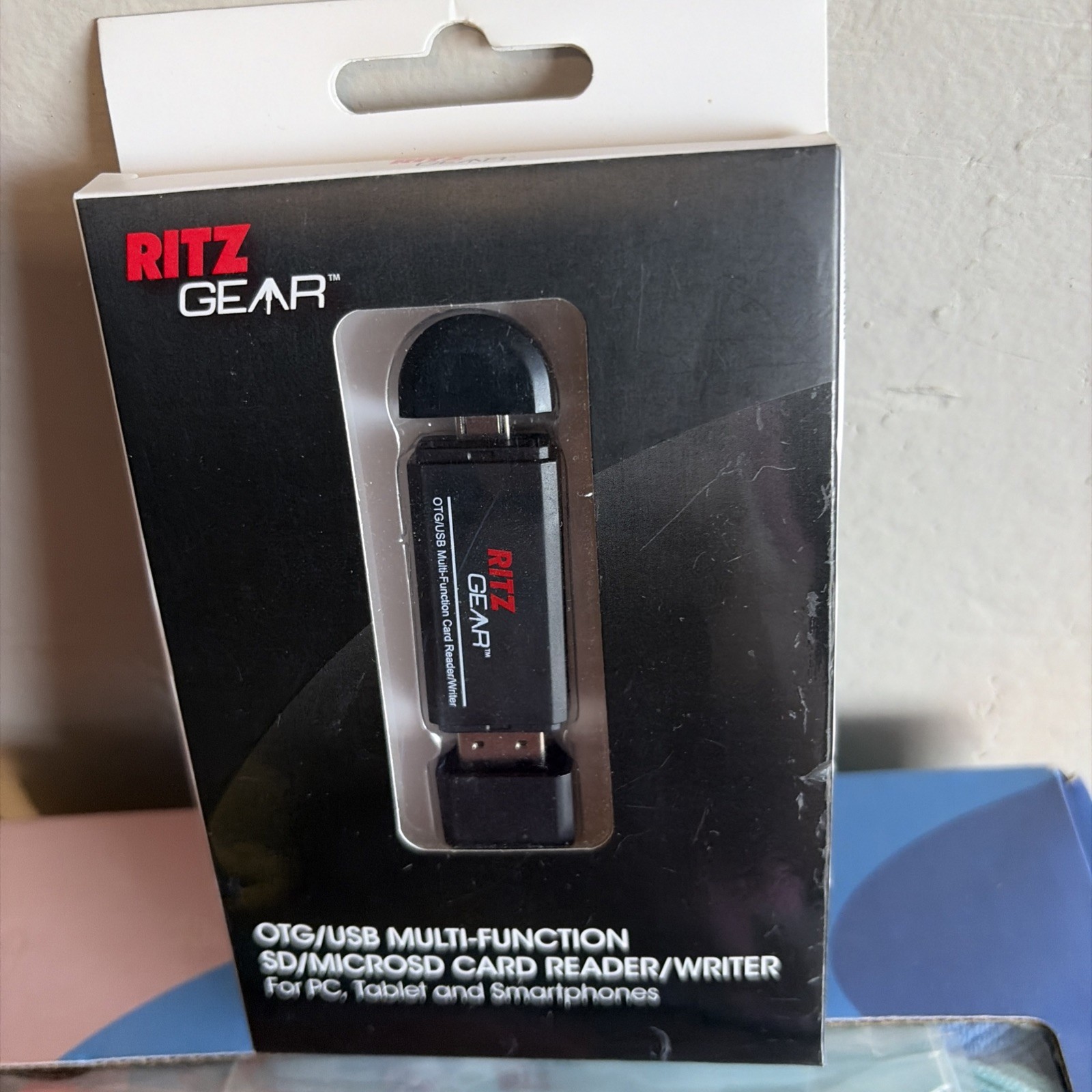 Ritz Gear OTG USB / Micro USB Multi-Function SD / MICRO SD Card Reader NIB