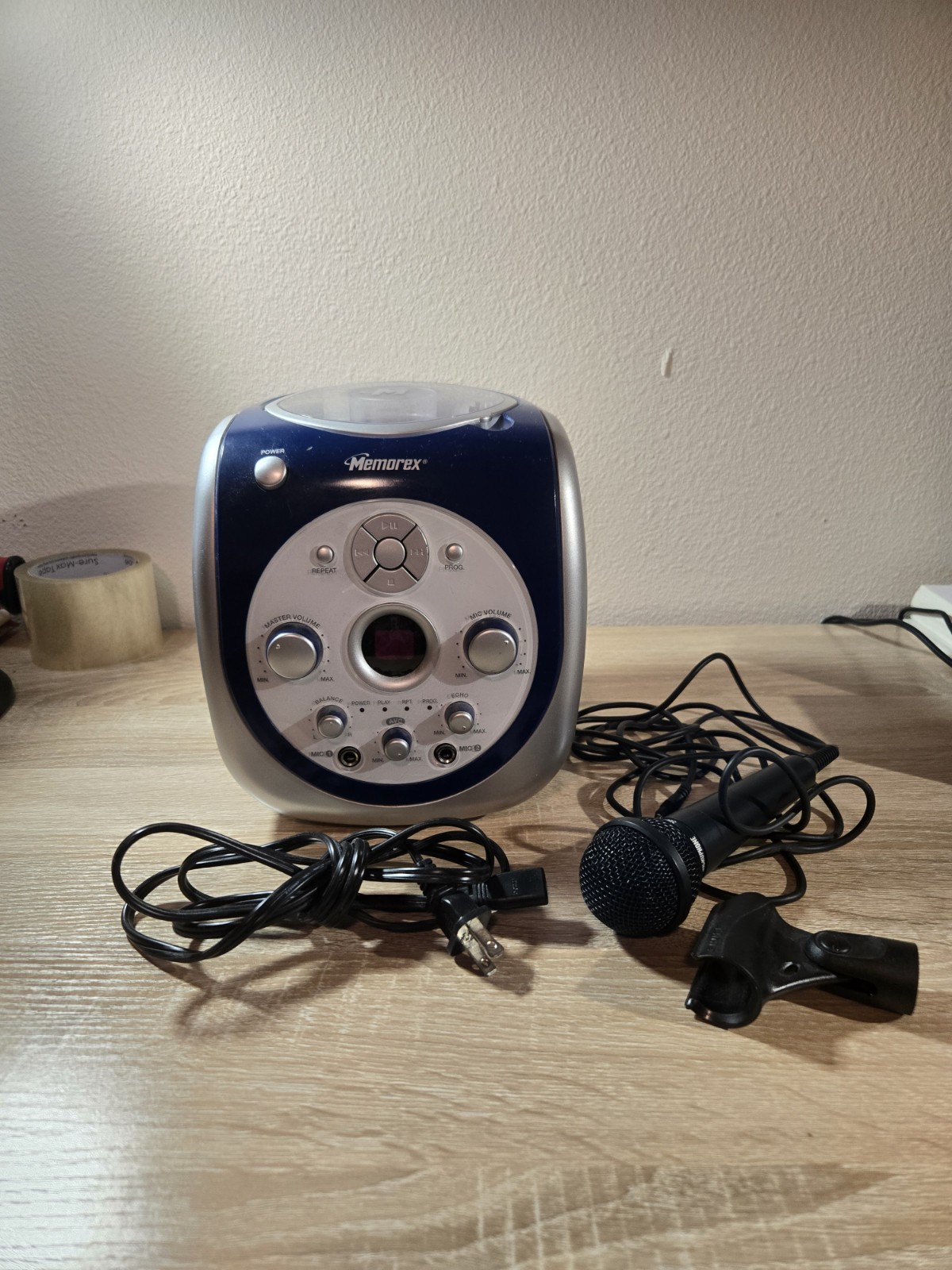 Memorex 2007 Portable Karaoke System MKS2115NBL TESTED WORKING