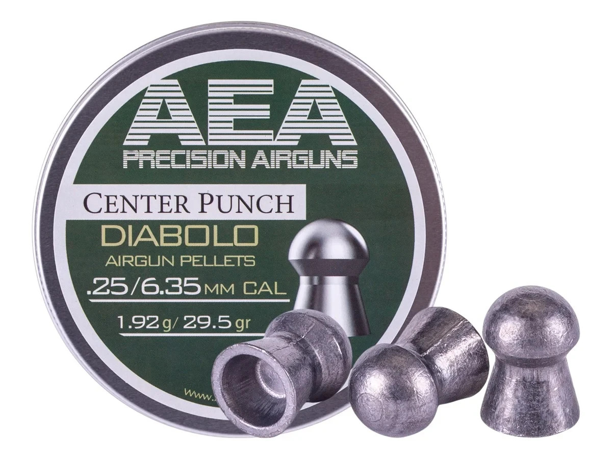 (NEW) AEA Precision Center Punch Diabolo .25 Cal, 29.5gr, 300ct