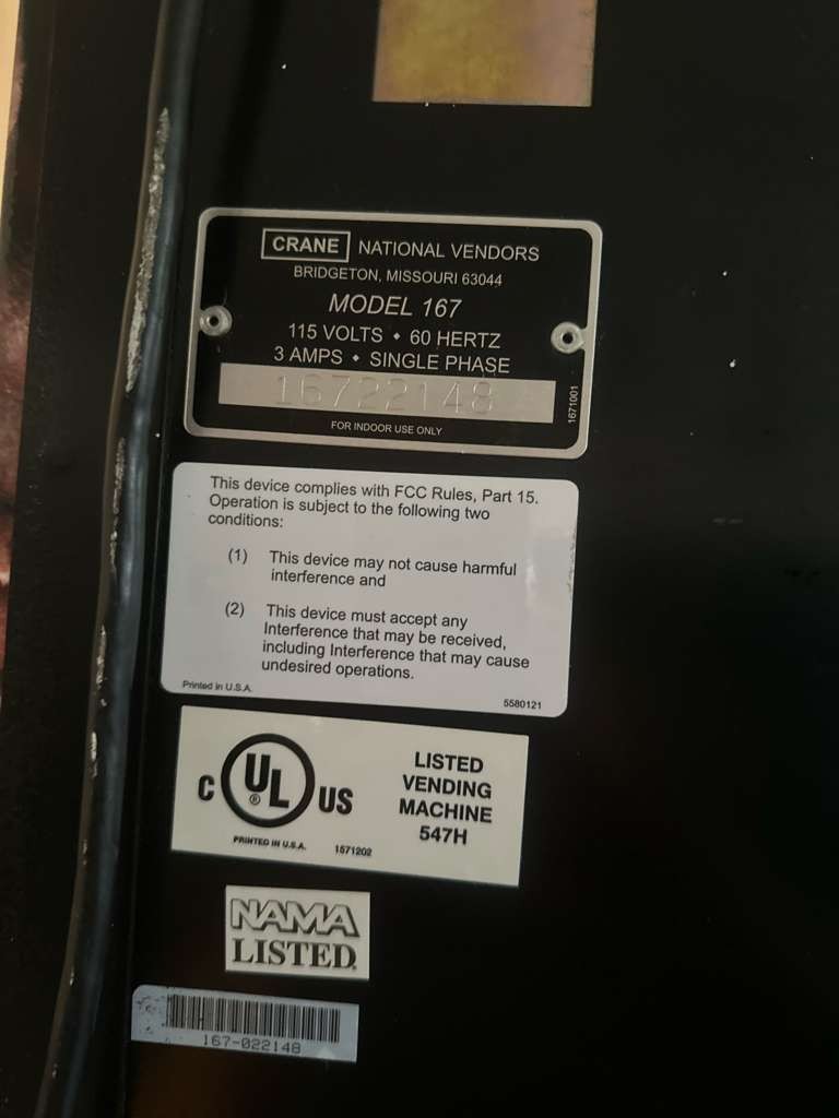 Vending machine for sale