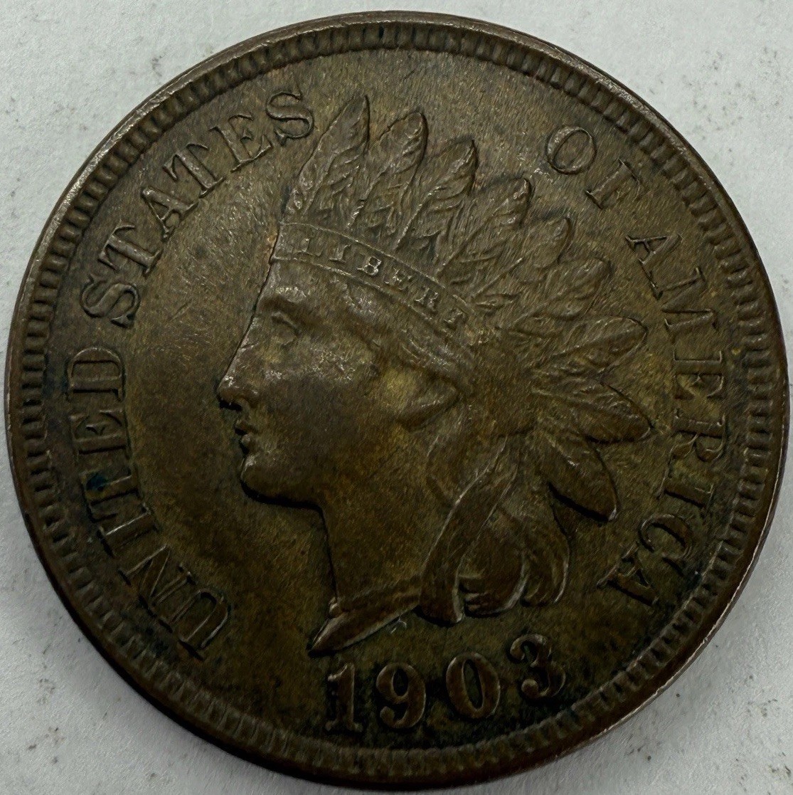 1903 Indian Head Cent Exact Coin Imaged #IND1352