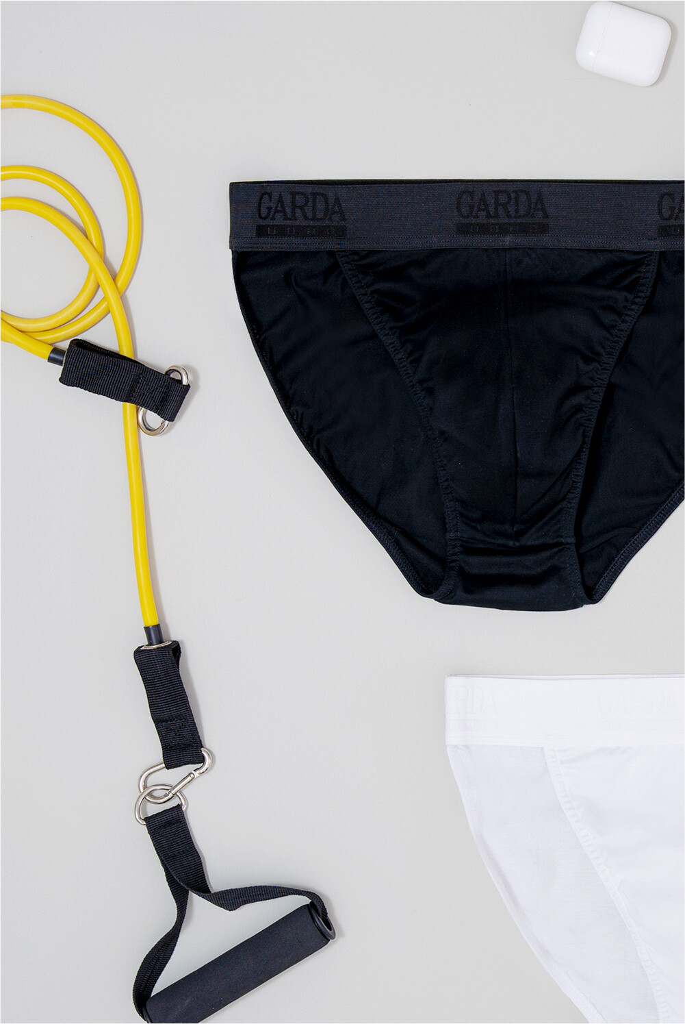Tanga da uomo con elastico esterno in 100% cotone filo di scozia slip Garda 0950