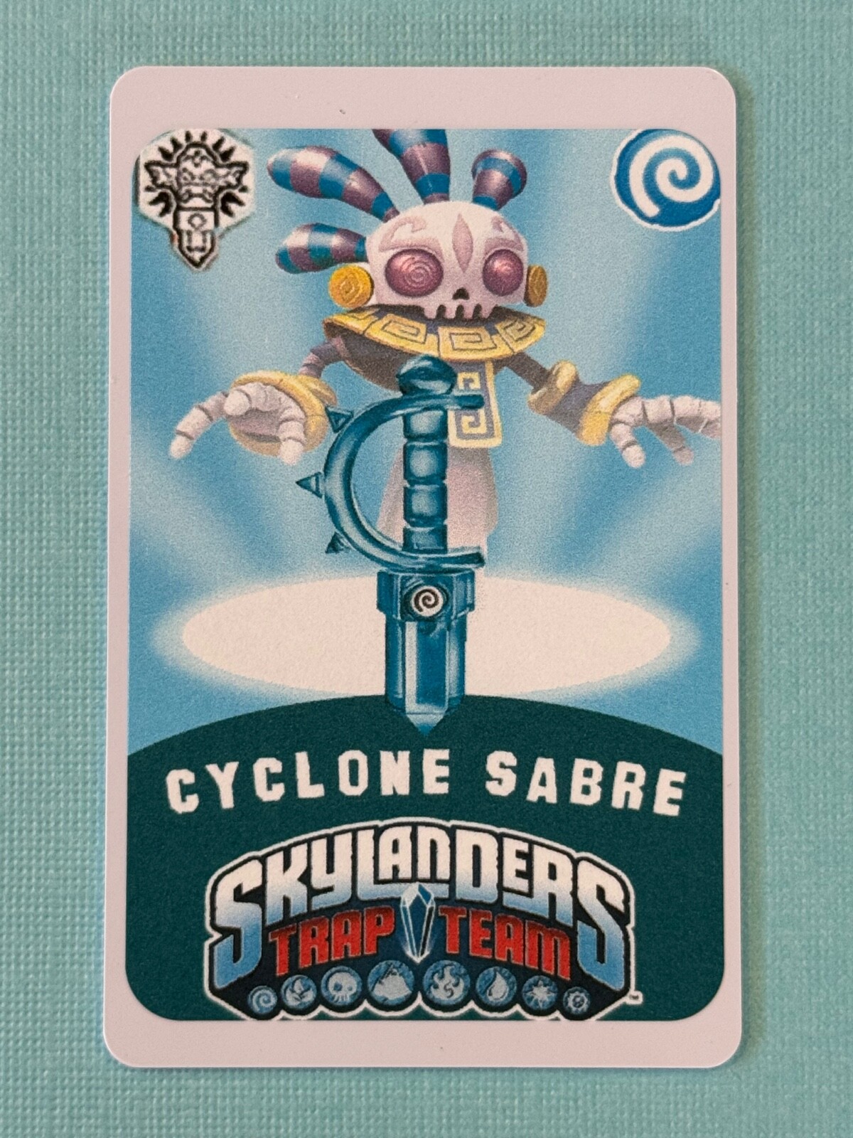 Skylanders Trap Team Cyclone Sabre Trap NFC Card