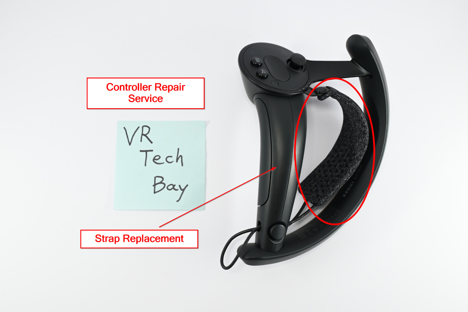 Valve Index Right Controller Hand Strap Replacement Service
