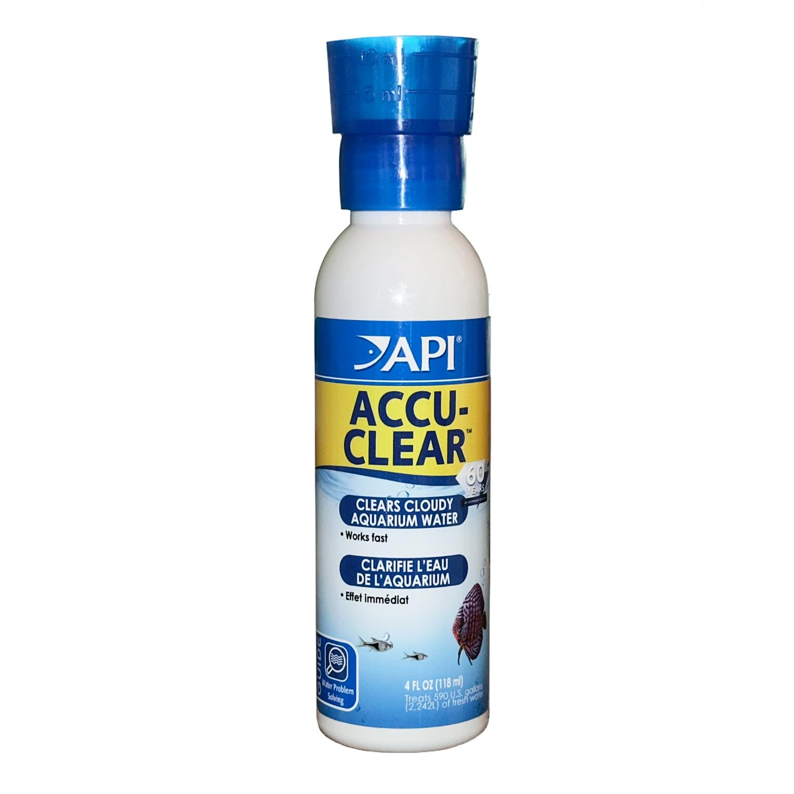 API ACCU-CLEAR Freshwater Aquarium Water Clarifier 4-Ounce 4-Ounce, multi