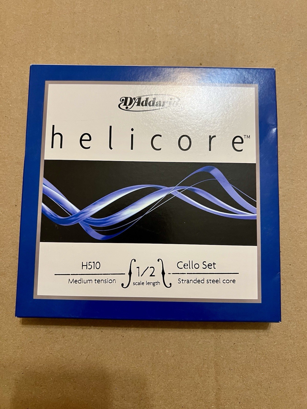 NEW D’addario Helicore H510 Medium Tension 1/2 Cello (Sealed)