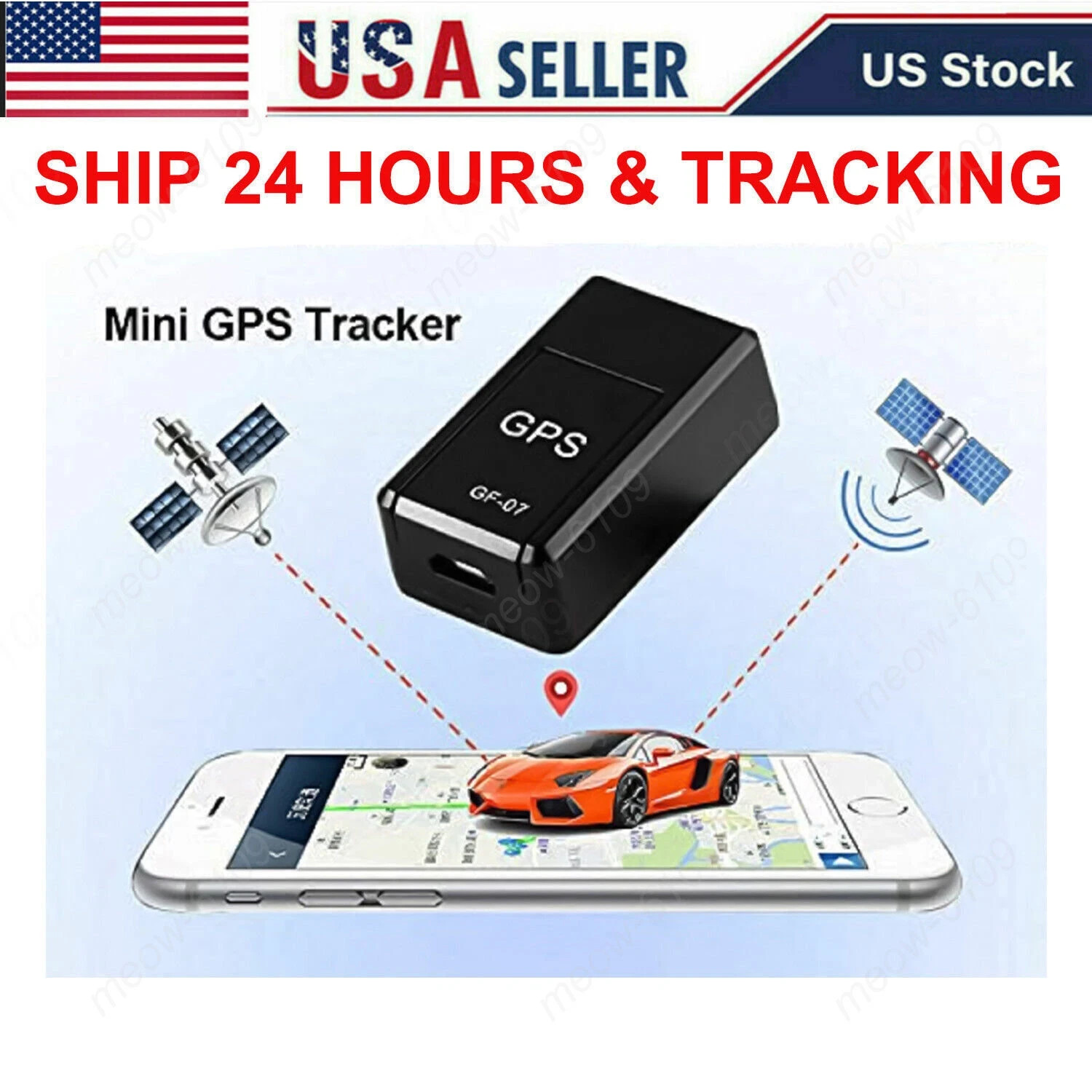 Magnetic GF07 Mini GPS Real Time Car Locator Tracker GSM/GPRS Tracking Device US