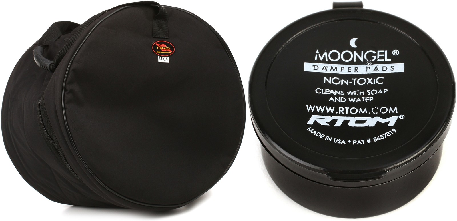 Humes & Berg Galaxy Floor Tom Bag - 14x14-inch + RTOM MG Value Bundle