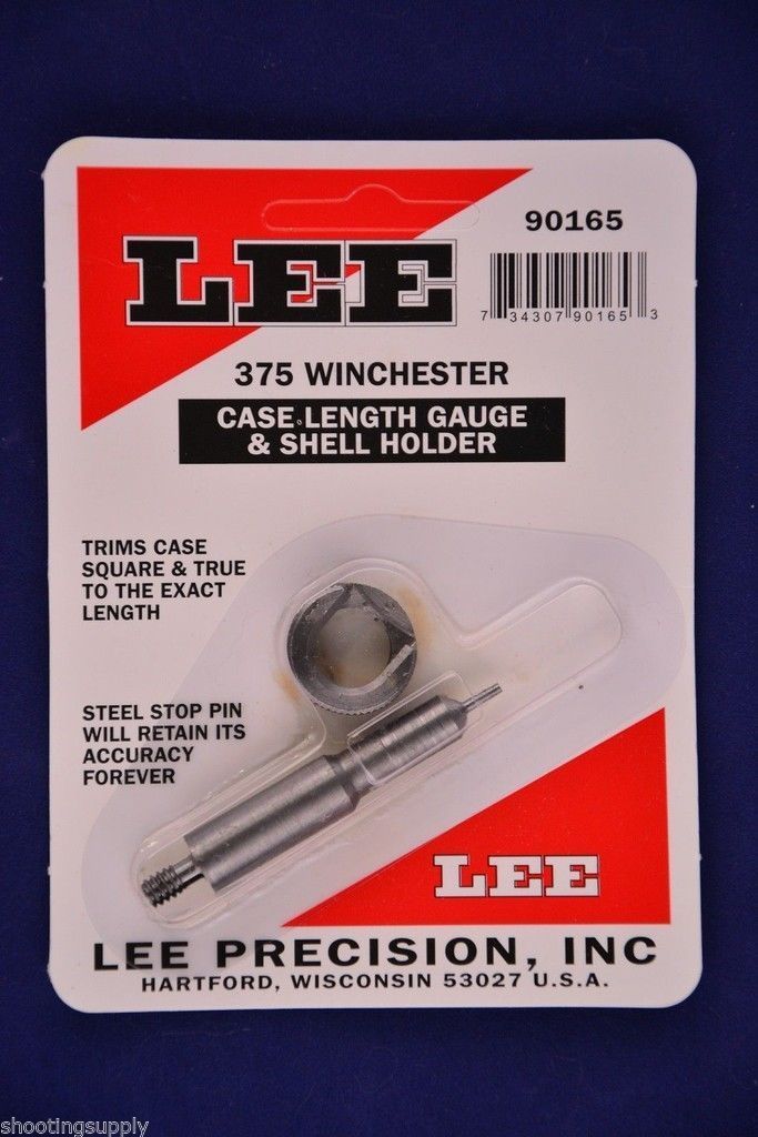 Lee 90165 Case Length Gauge & Shell Holder 375 Winchester #90165