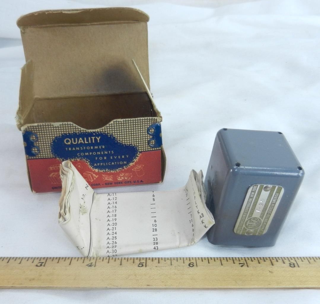 Vintage NOS UTC A-30 A30 Tube Amplifier Reactor Audio Choke Transformer MIB !!