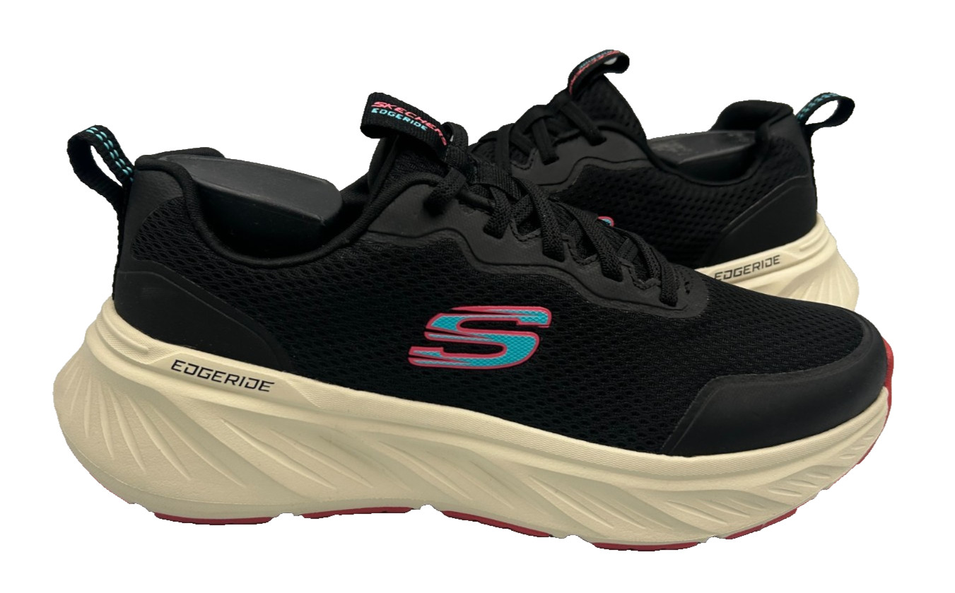 Skechers Men's Edgeride Rekze Slip On Running Shoes Black/Multi Size:8.5 142M