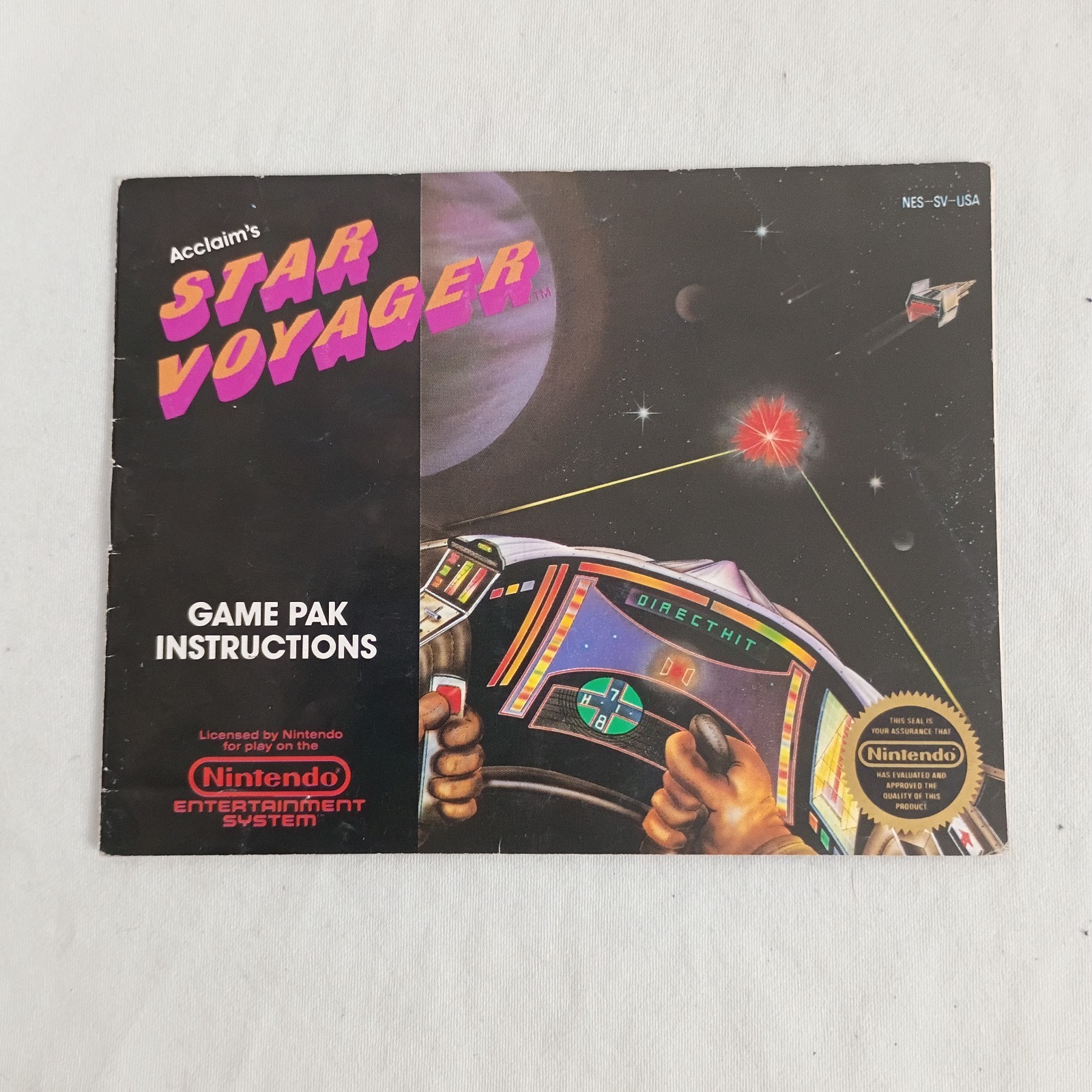Star Voyager Nintendo NES Instruction Manual Booklet ONLY