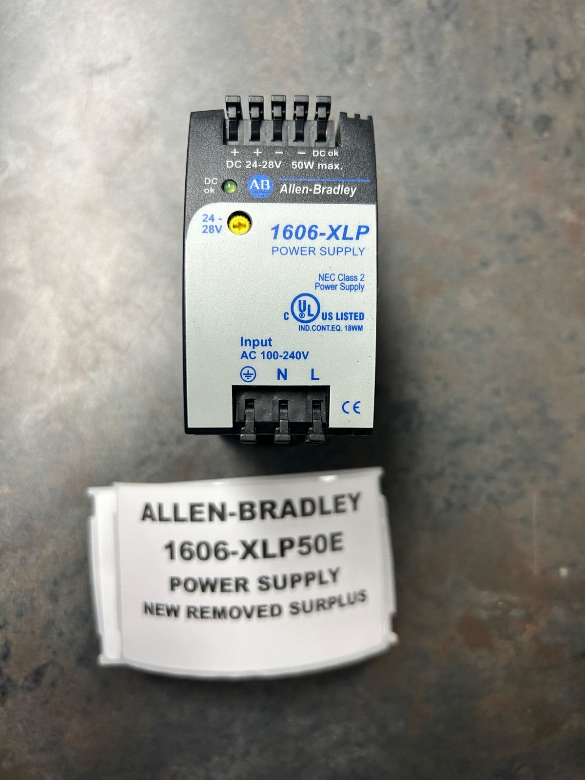 NEW ALLEN-BRADLEY DEVICENET POWER SUPPLY 1606-XLP50E