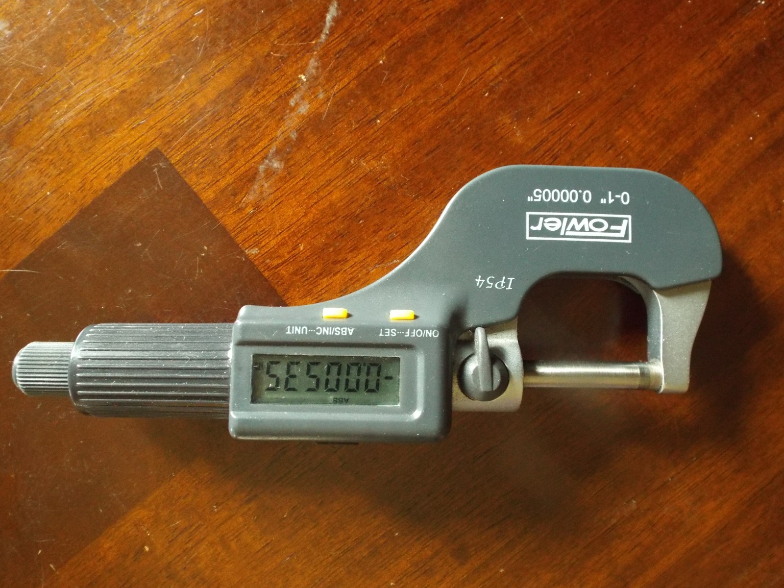Fowler Digital Micrometer 0-1" .00005" IP54 No Etchings