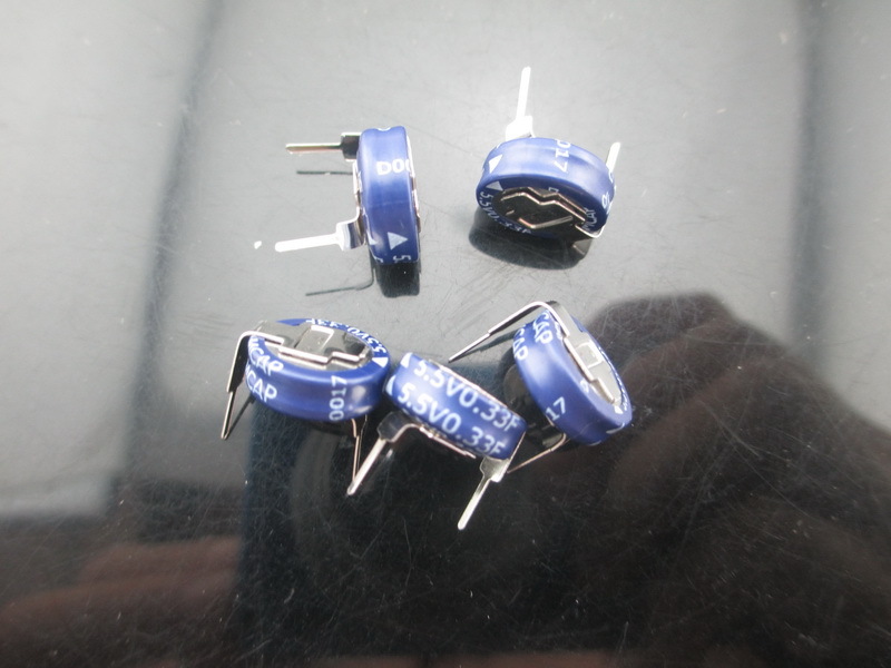6PCS 5.5V 0.33F KAMCAP Coin-H Electric Double Layer Farad Super Capacitor