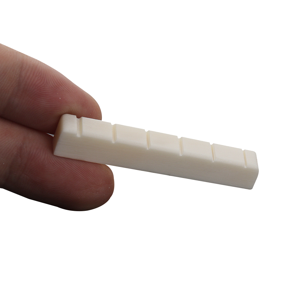 Left handed Bone 6 String Slotted Nut For Classic Guitar Accessories52x6x9-8.5mm