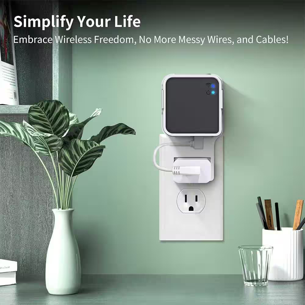 256 GB USB Flash Drive and Wall Mount with Short Cable – Declutter, save Space,