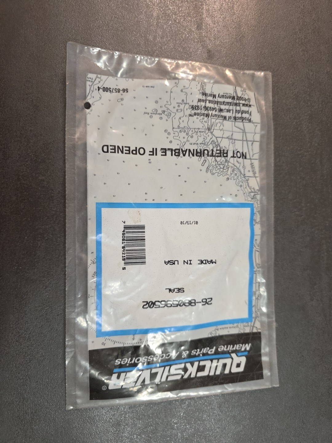 New Quicksilver Mercury Marine Boat OEM Seal Part No. 26-880596502