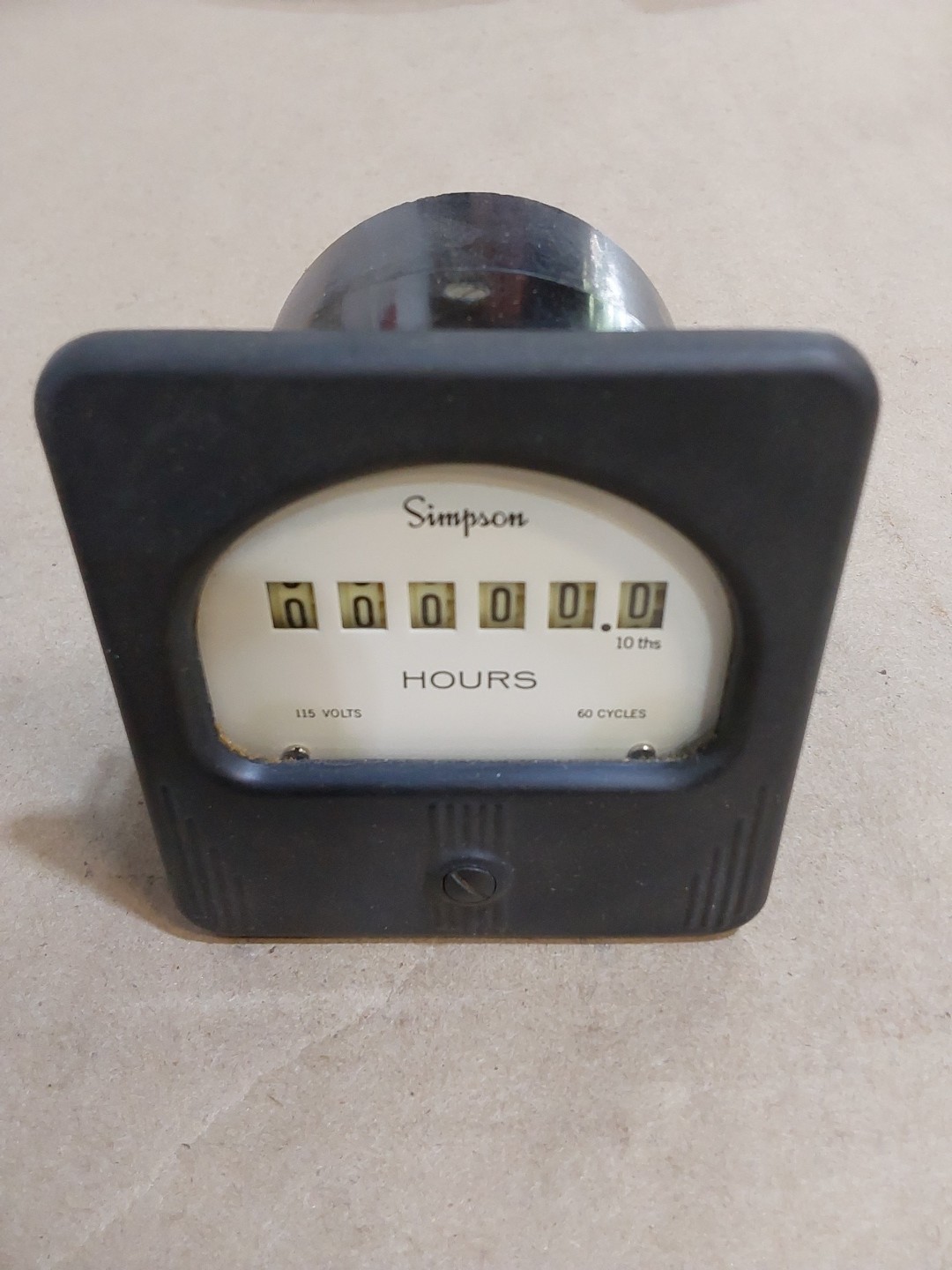 Simpson hour panel meter