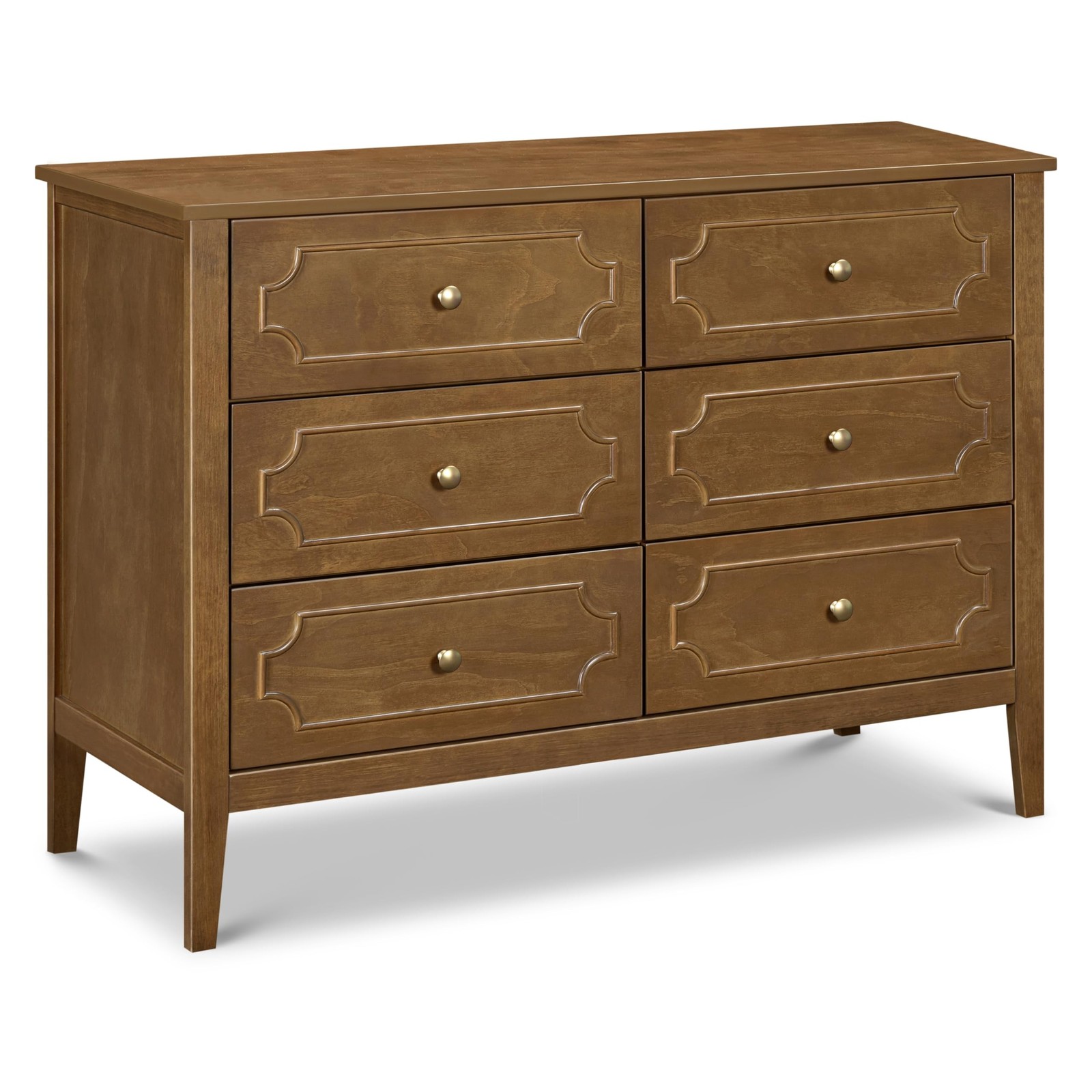 Davinci Chloe Regency 6-Drawer Dresser in Walnut, GREENGUARD Gold Certified