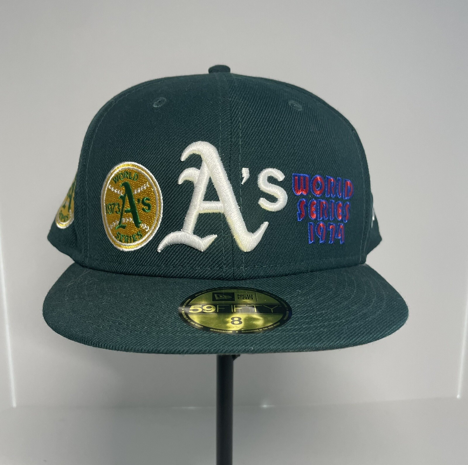 new era 59 fifty oakland athletics fitted Cap Size 8 World Series Champions