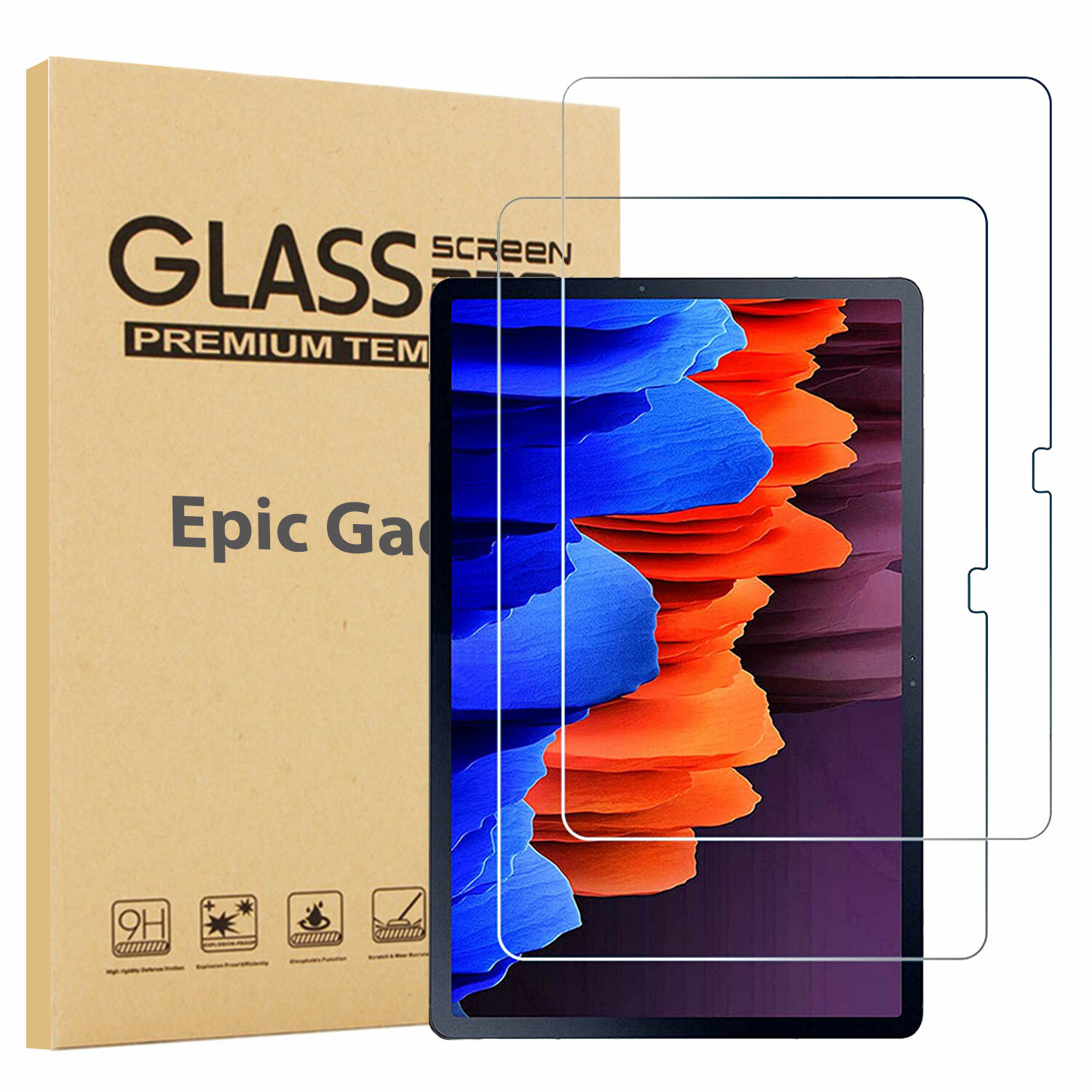 2PCS Tempered Glass Screen Protector For Samsung Galaxy Tab A7 10.4" 2020 T500