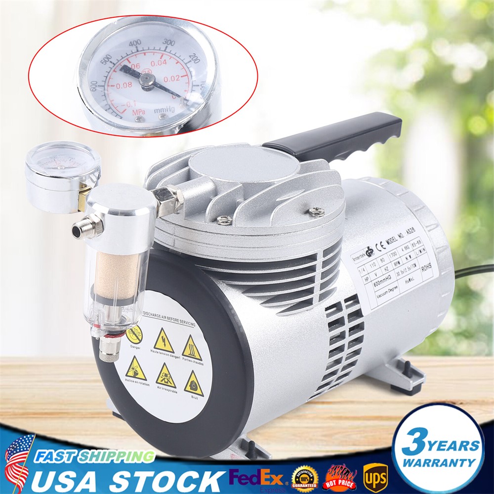 Oilless Diaphragm Vacuum Pump Industrial Small Oil Free Vacuum Suction Pump