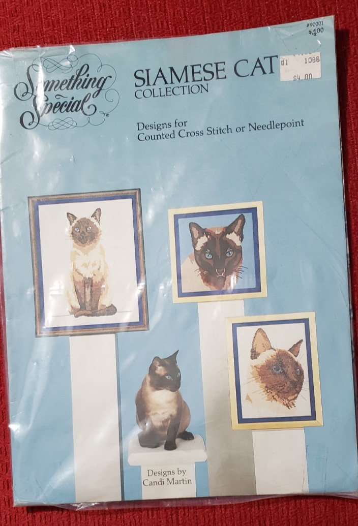 Something Special: Cross Stitch Leaflet Siamese Cat Collection Needlepoint Ptrns