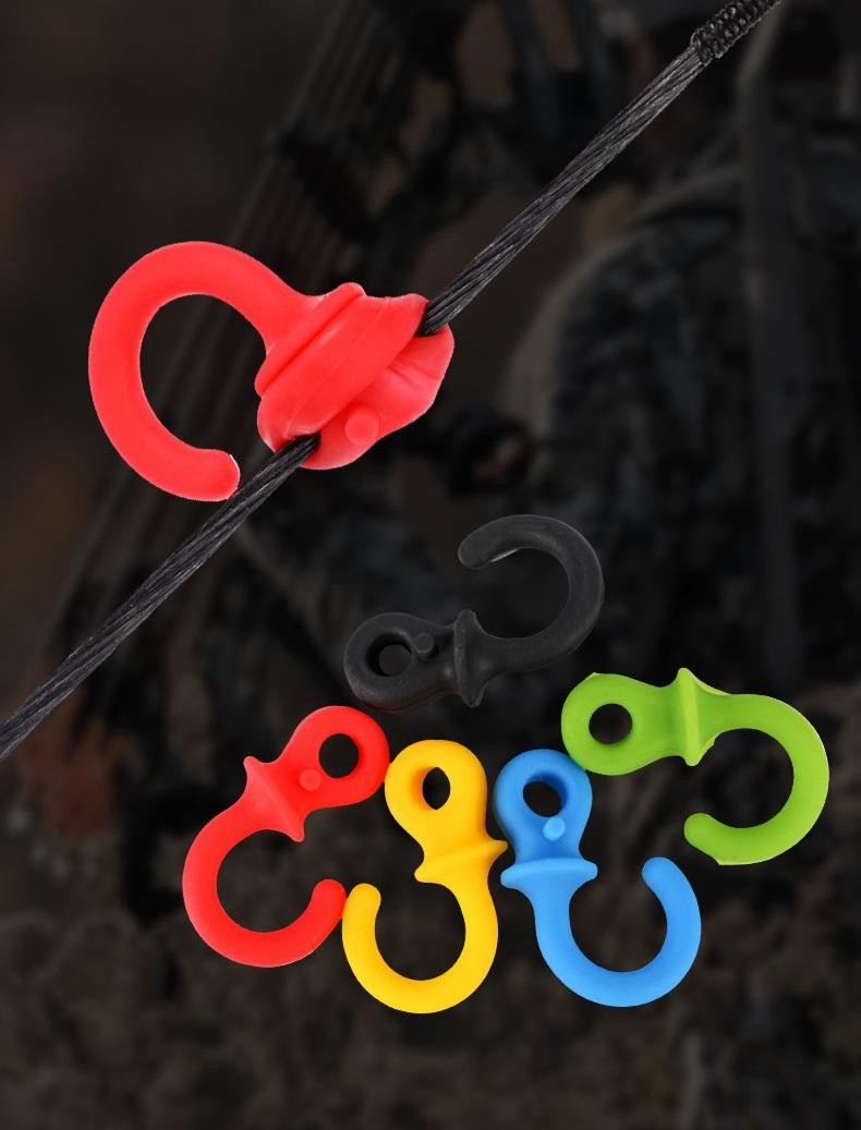 4PCS Compound Archery Stabilizer String Bow Monkey Tail Rubber Silencer Dampener