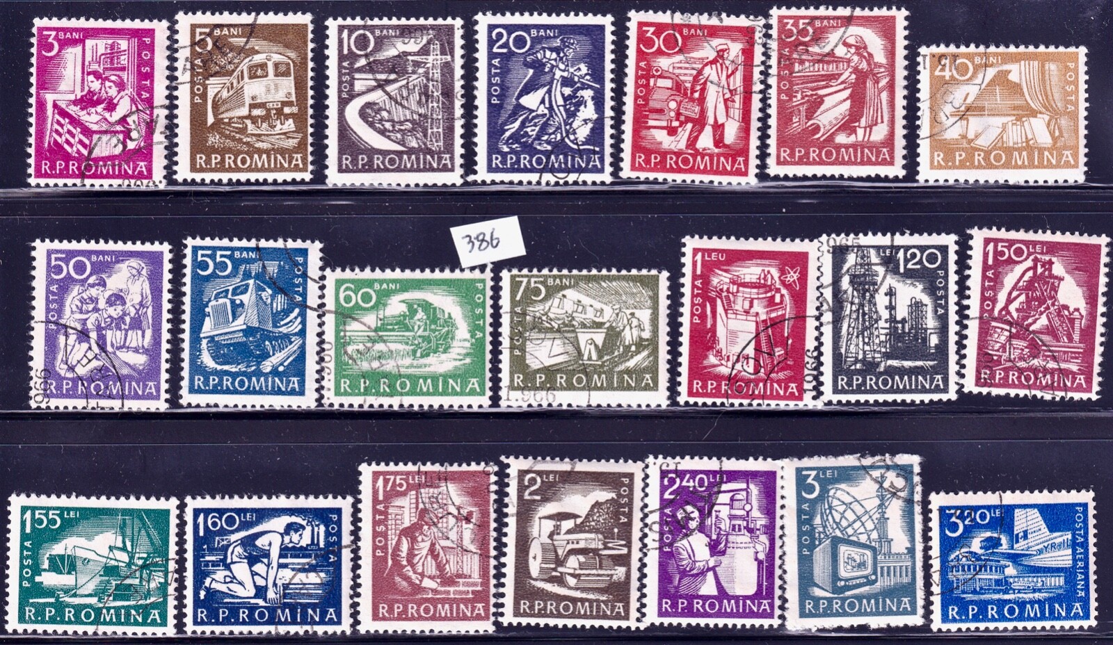 Romania-Transportation & Communication Series-Complete Set 1967-71-Used-Lot 386