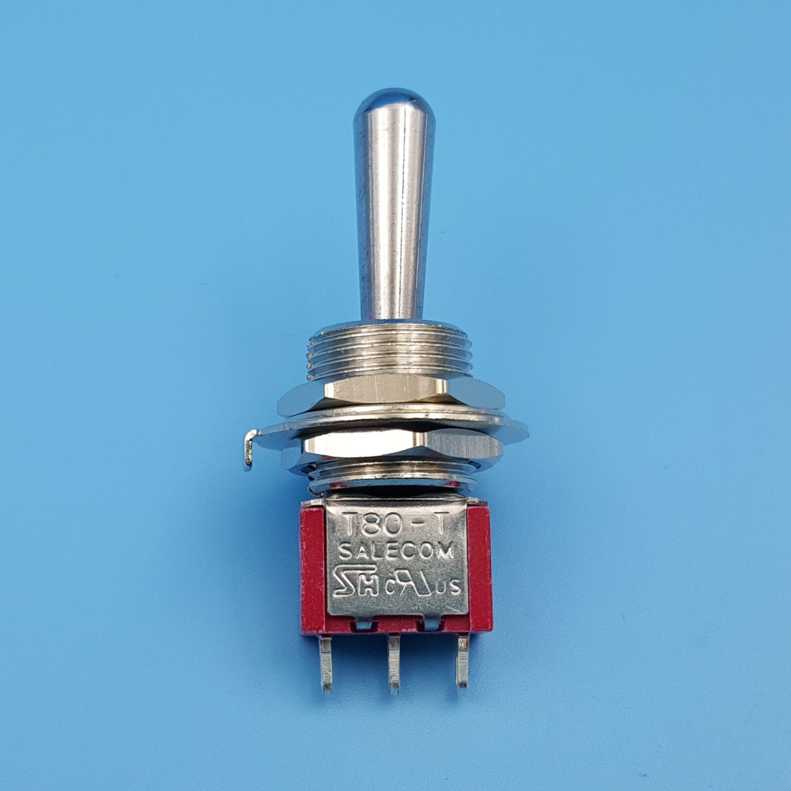 5Pcs SH T8014-Z1 3Pin 3-Gears ON-OFF-ON SPDT Large Handle Mini Toggle Switch