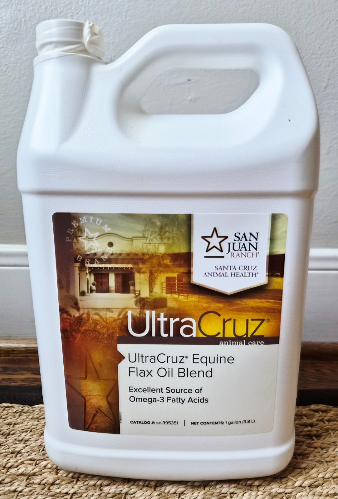 UltraCruz Flax Oil Blend Supplement for Horses and Livestock, 1 Gallon NEW