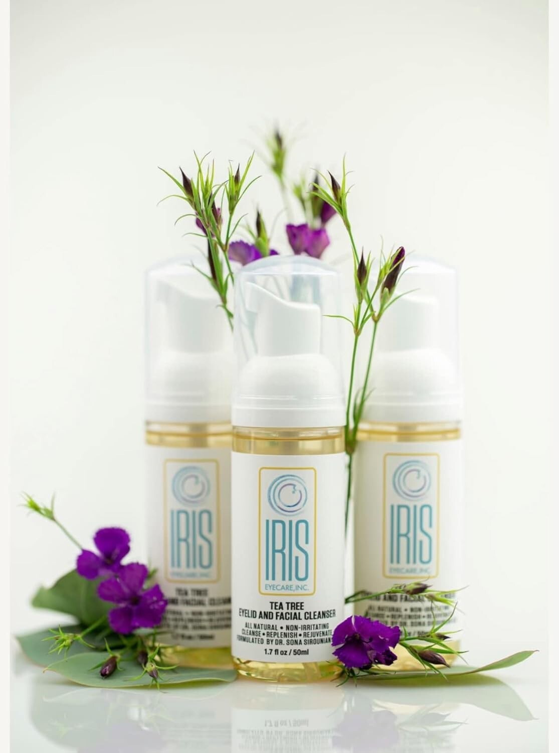 Iris Eyelid Cleanser, Dry Eye Relief, Tea Tree Oil Maximum Strength