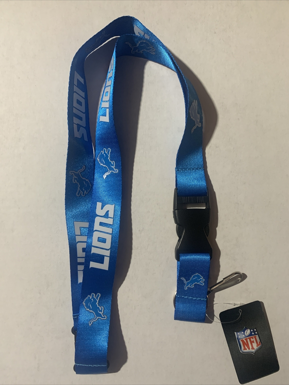 Detroit Lions NFL Blue Lanyard