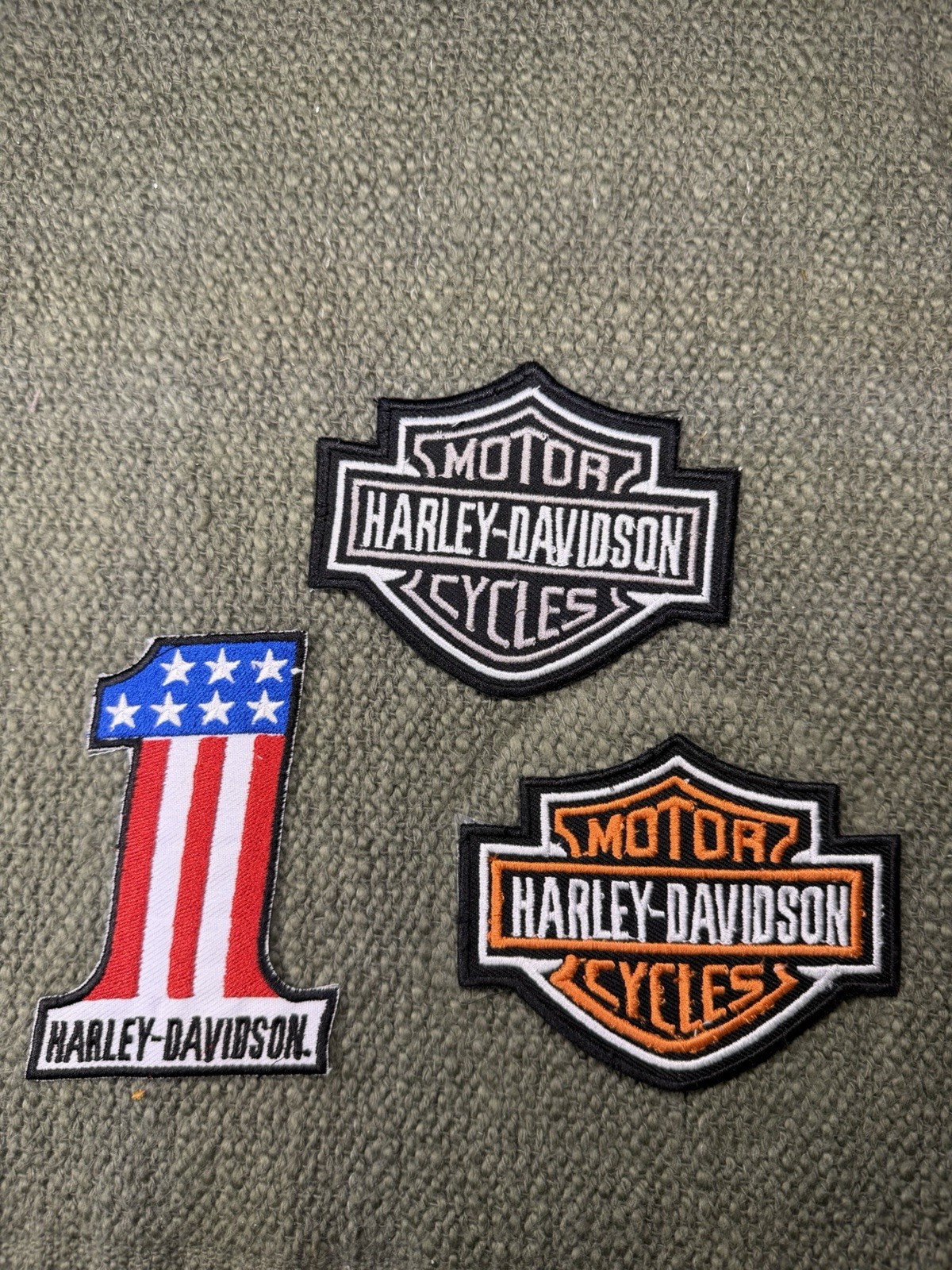 Harley-Davidson Patches Set of 3 - NEW
