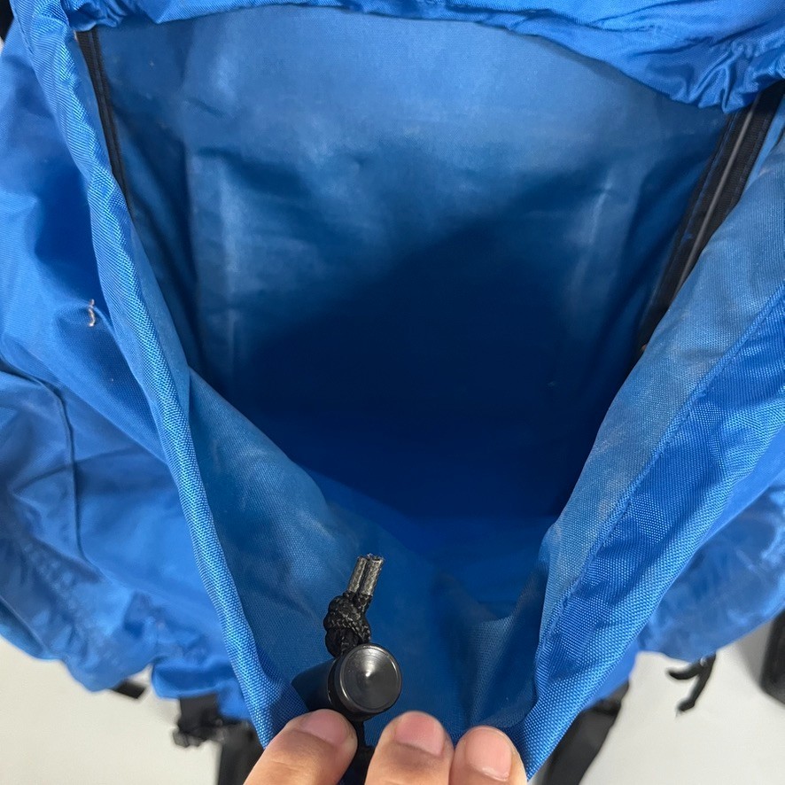 Vintage Coleman Peak 1 External Frame Hiking Backpack Blue Camping Pack Large