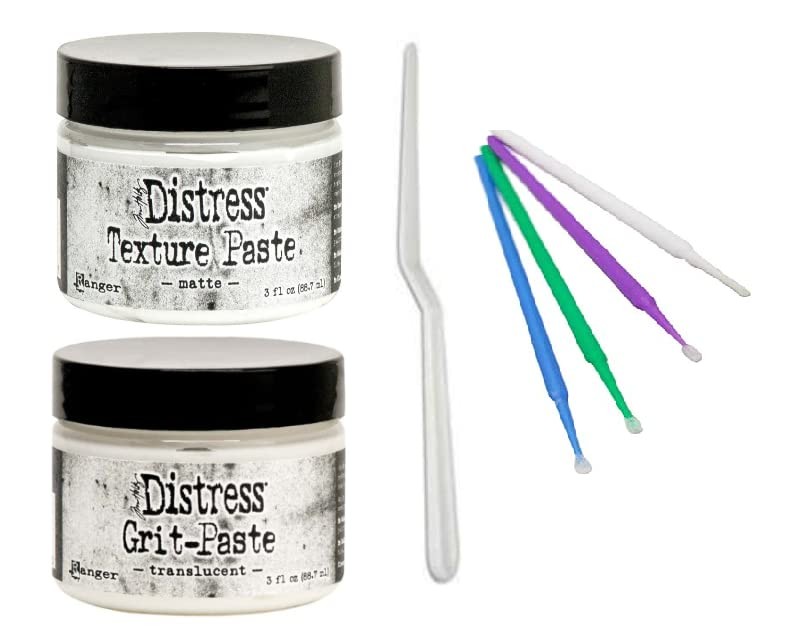 Ranger Tim Holtz Distress Texture Paste Bundles (Matte and Translucent)