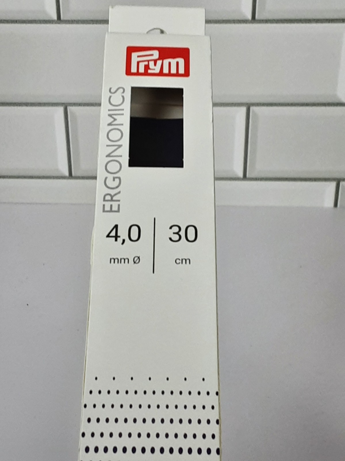 NEW Prym Ergonomics 4.0 MM Single Tip Knitting Needles Hook Tip Click Heads