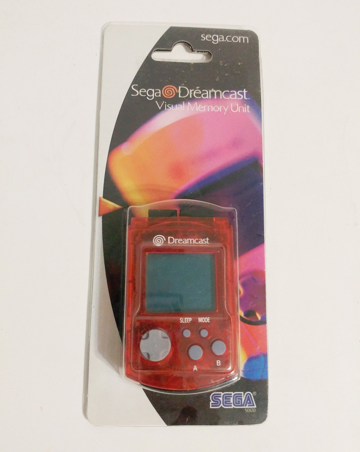 Official Sega Dreamcast Clear Red VMU Memory Card HKT-7000 New