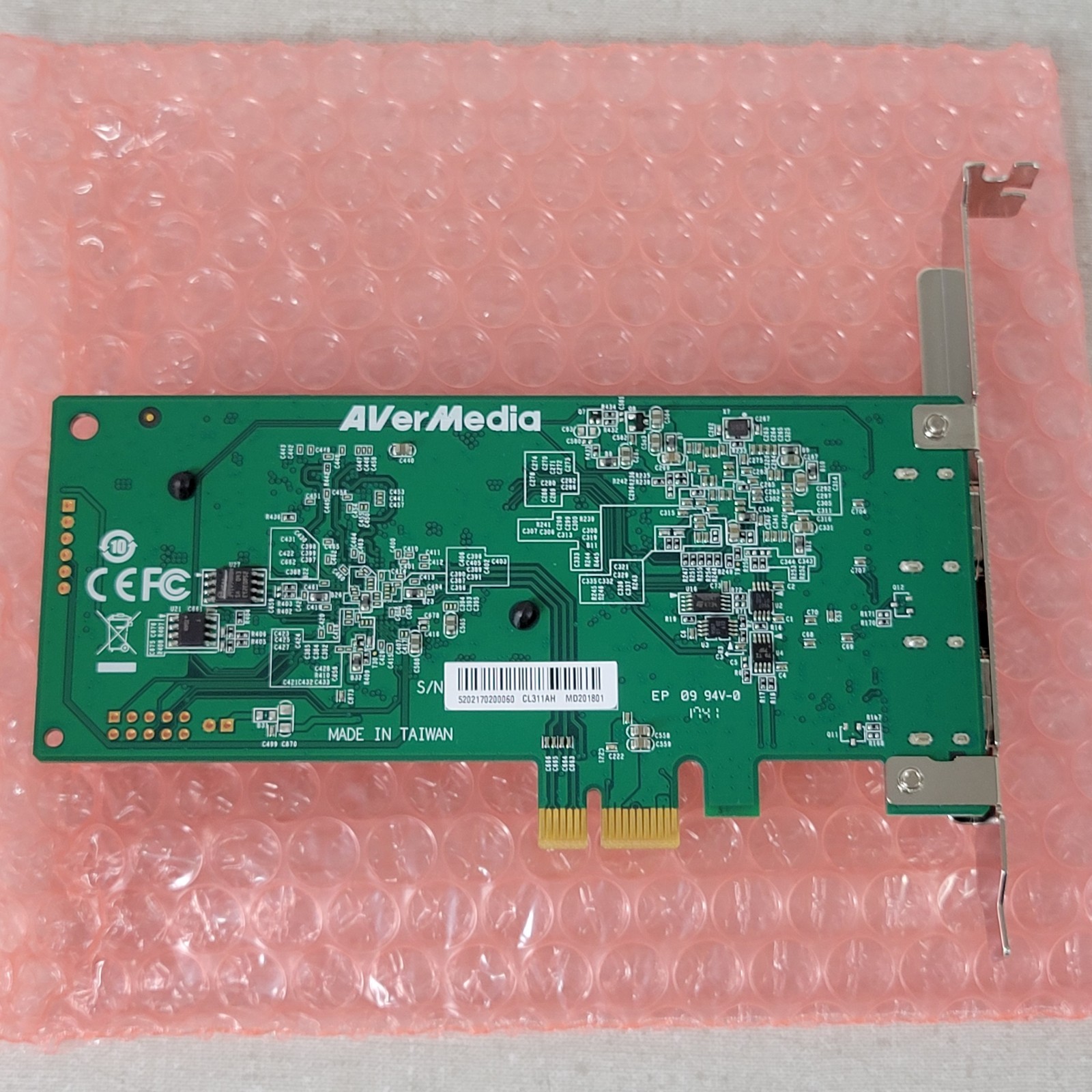 AVERMEDIA CL331M2/CL331AH Ver. A PCIe HDMI Frame Grabber, 1080p 60fps