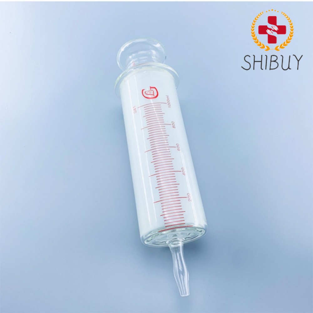 500ml Glass Syringes Glass Caliber  Glass Enema Device