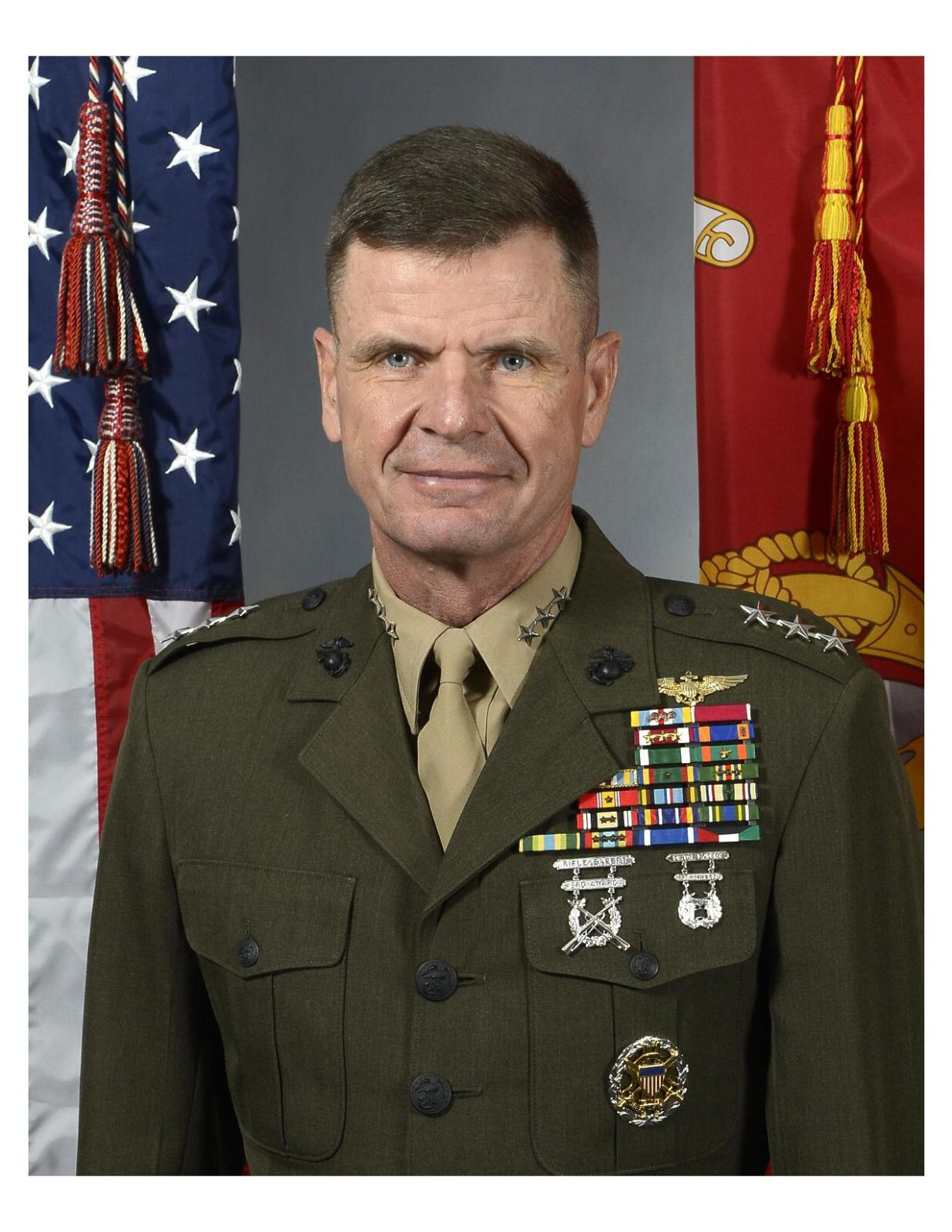 United States Marine General William D. Beydler 8x10 Photo On 8.5" x 11"