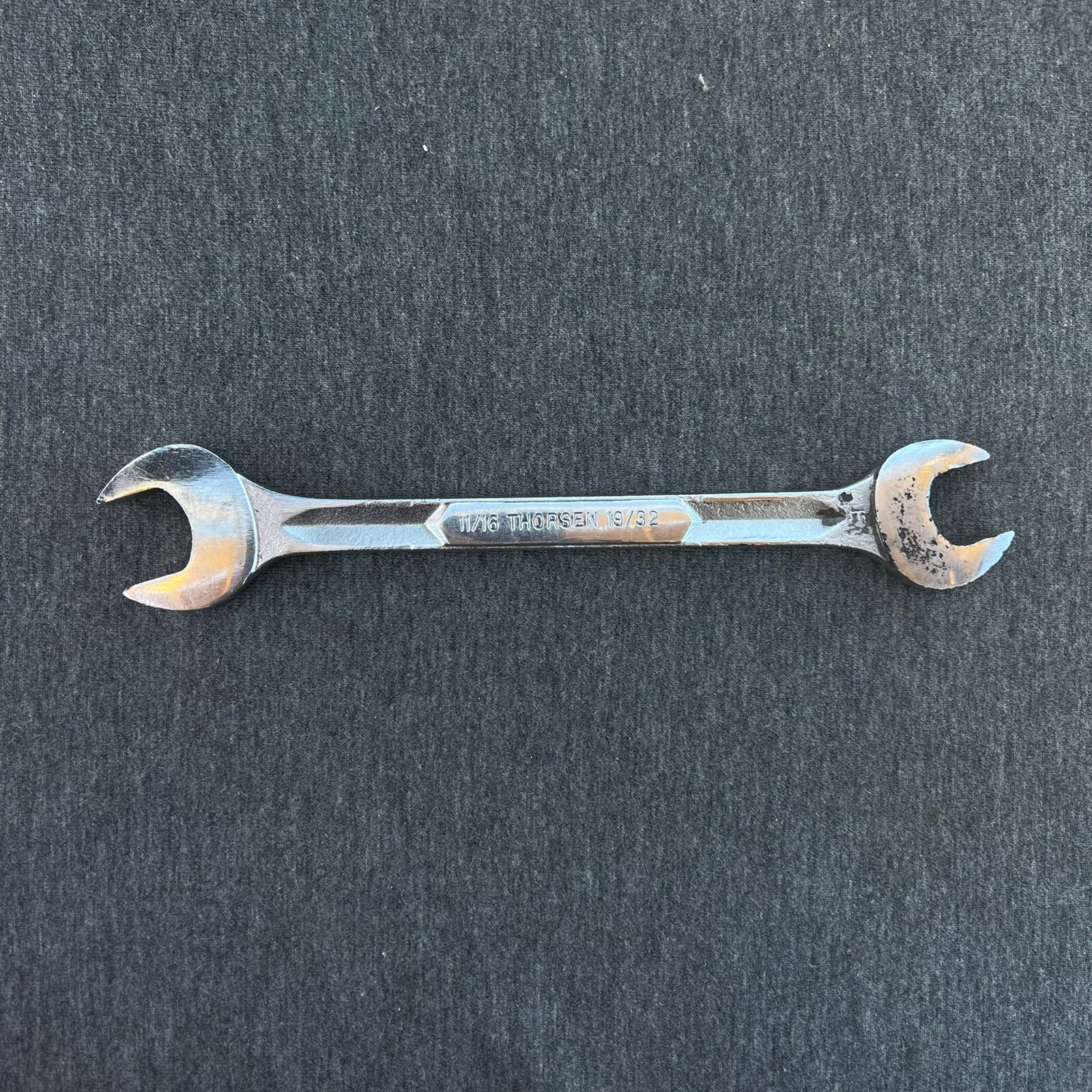 Vintage Thorsen 11/16 x 19/32  SAE Open End Wrench  3019 USA