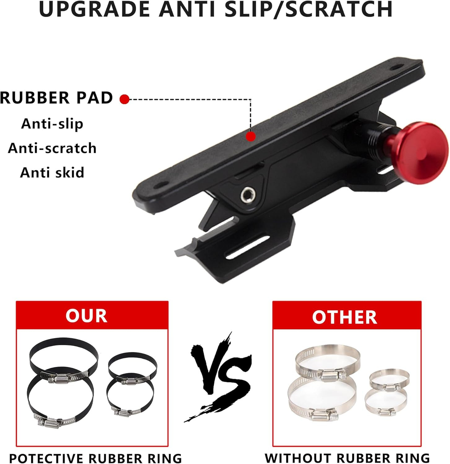 Quick Release Fire Extinguisher Mount - Aluminum Adjustable UTV Roll Bar Fire Ex