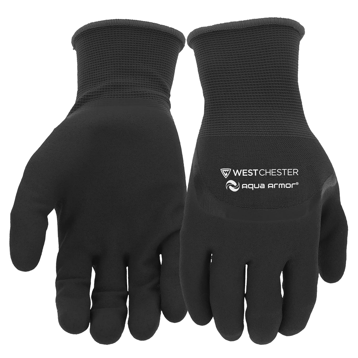 Men'S Aqua Armor Sandy Nitrile Coated Winter Work Gloves, Water Resistant, Terry