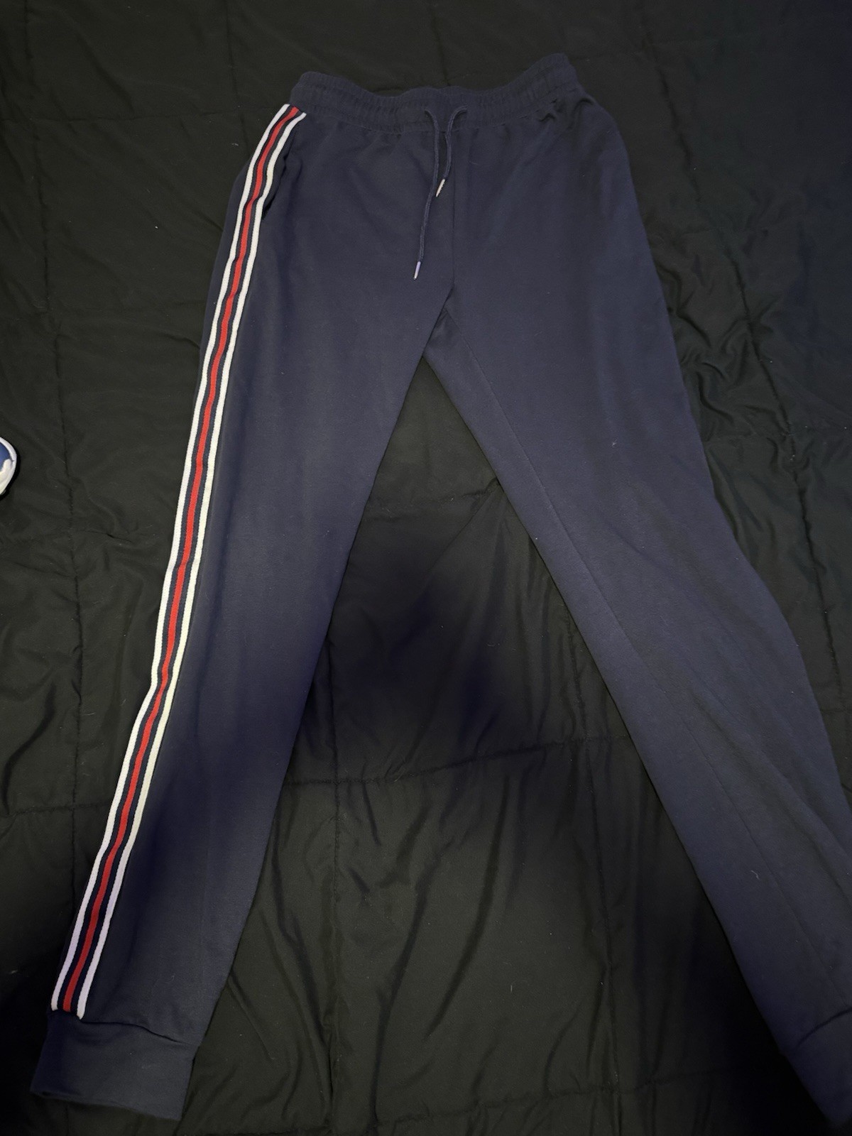 Men's Striped Navy Blue ‘AURA’ Joggers